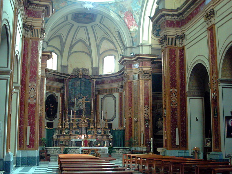 interno chiesa della pietà dei turchini a napoli